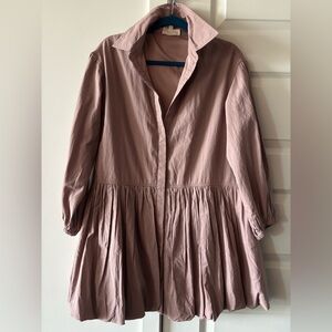 Soft Mauve Poplin Mini Dress – Boutique Find 💕